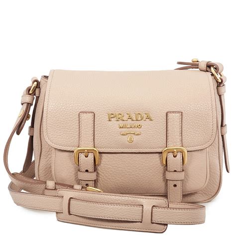 Prada Pebbled Leather Crossbody Bag 1BD092 2BBE F0770